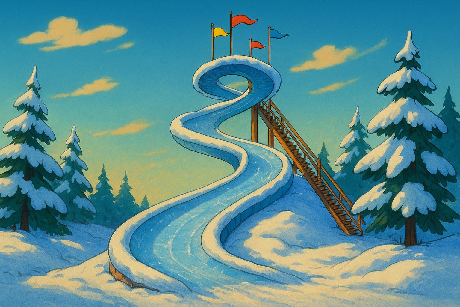 The Big Big Slide cover illustration