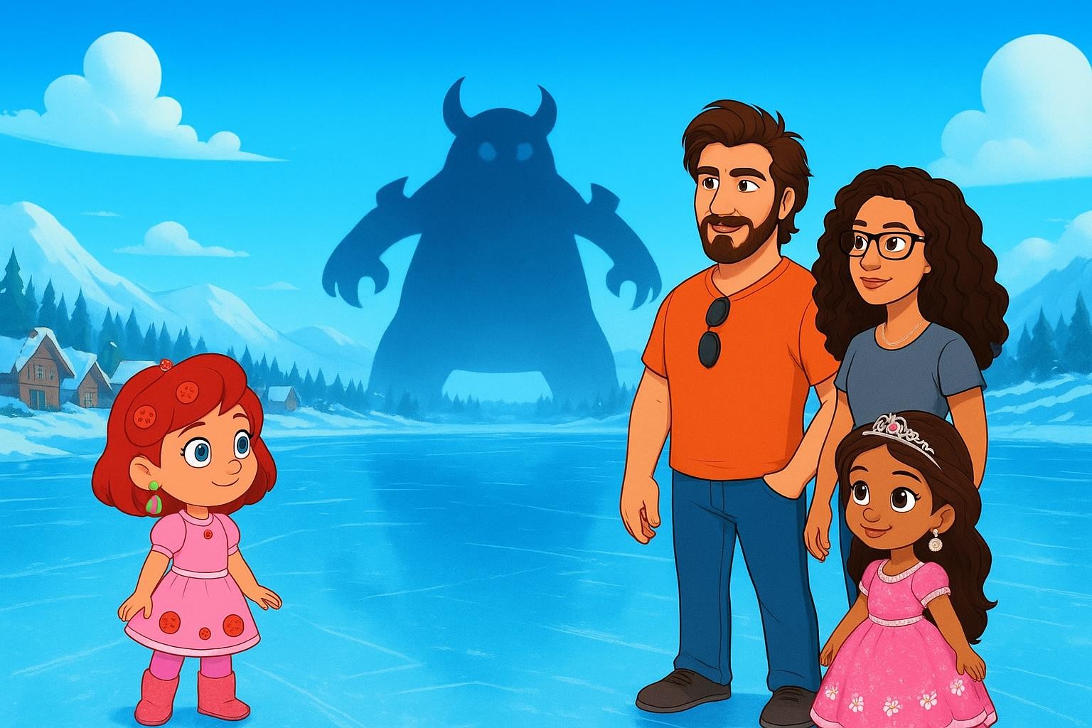 The Pepperoni Monster and the Silver Shoes cover illustration