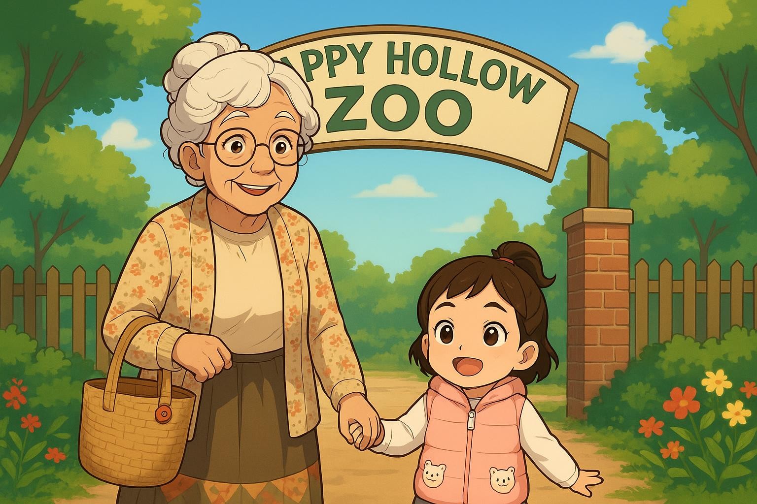 The Bravest View at Happy Hollow cover illustration