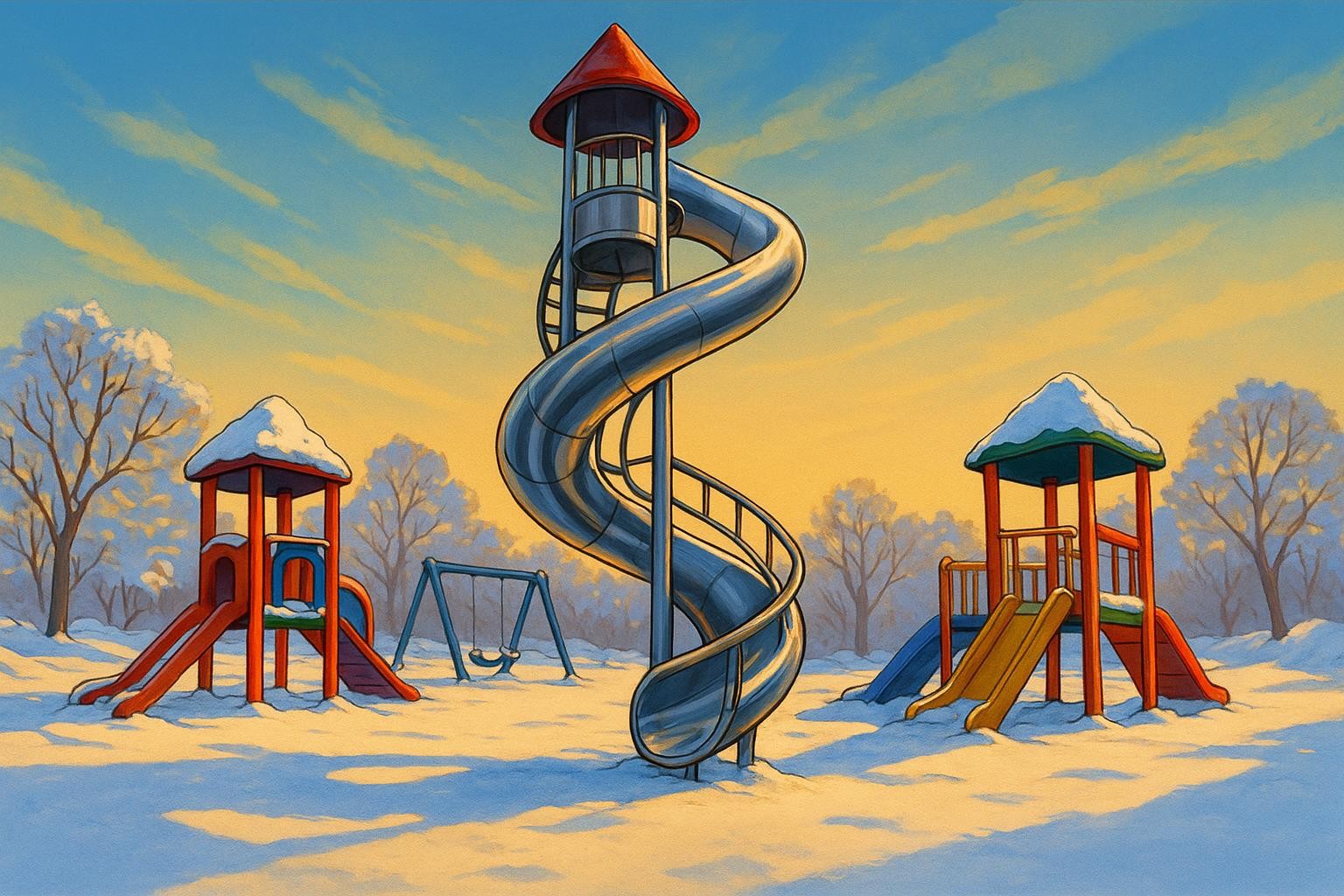 The Big Big Slide cover illustration