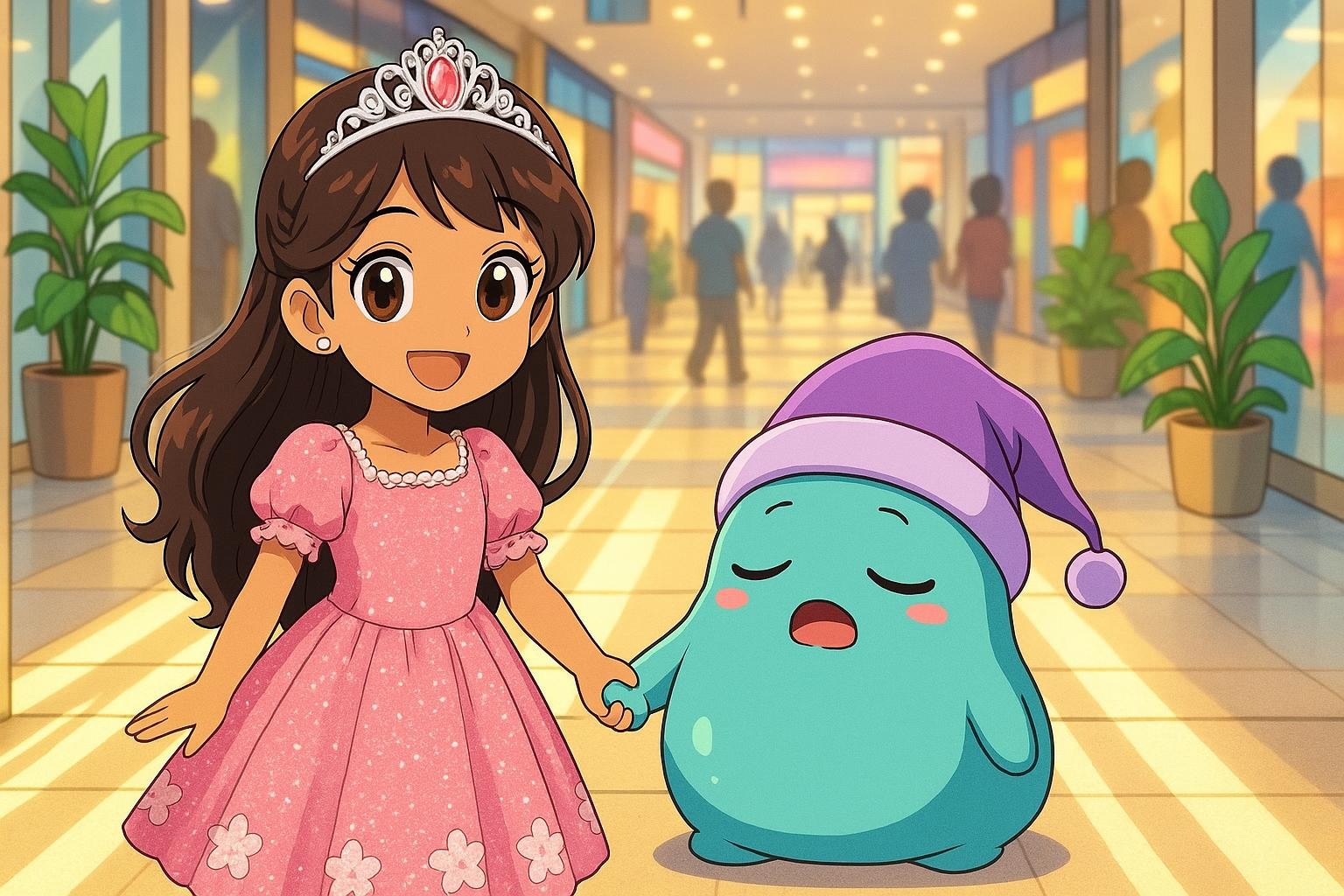 Mall Maps and Moonlight Sparkles cover illustration