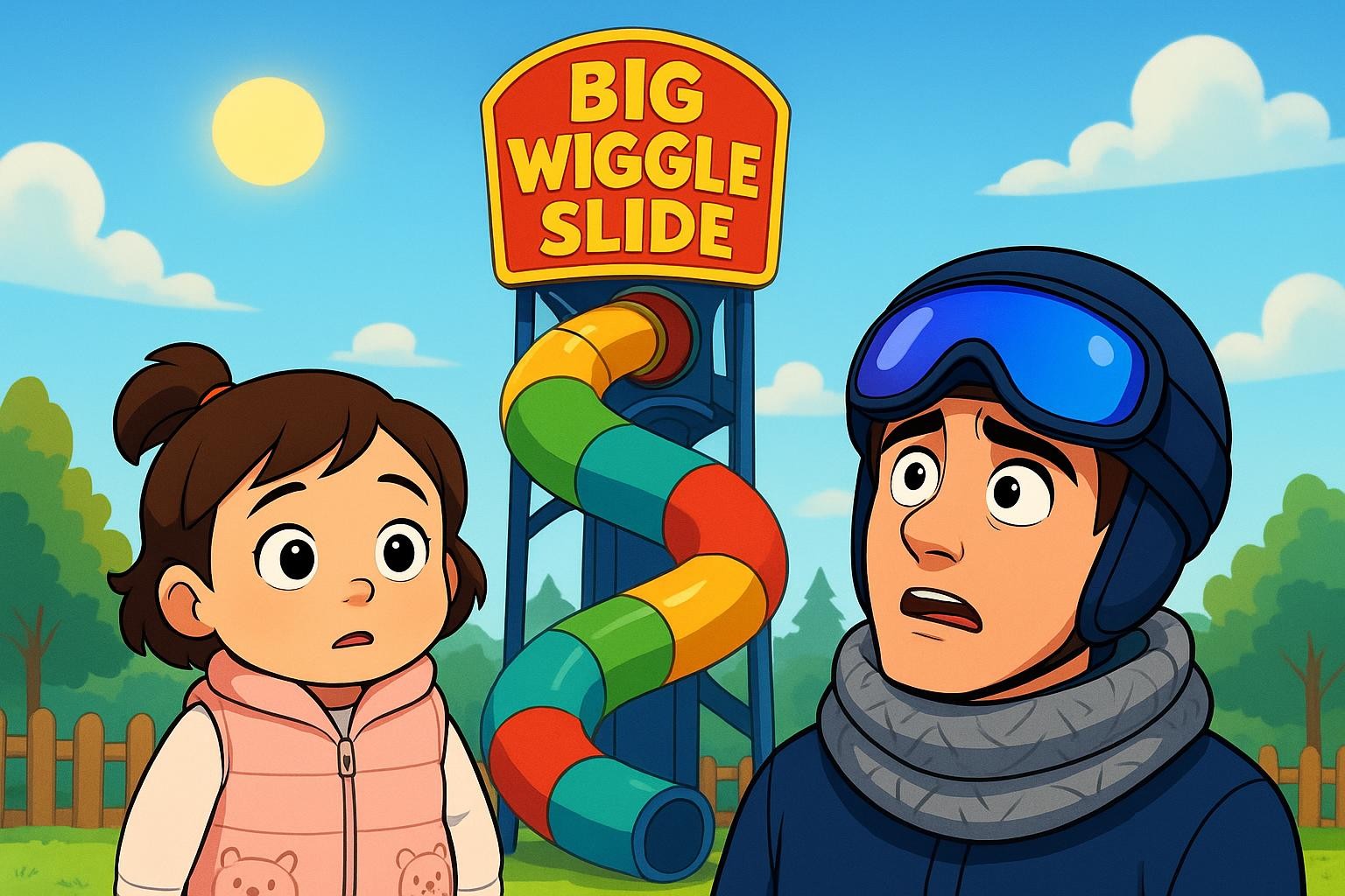 Mimi and Ben's Big Wiggle Slide cover illustration