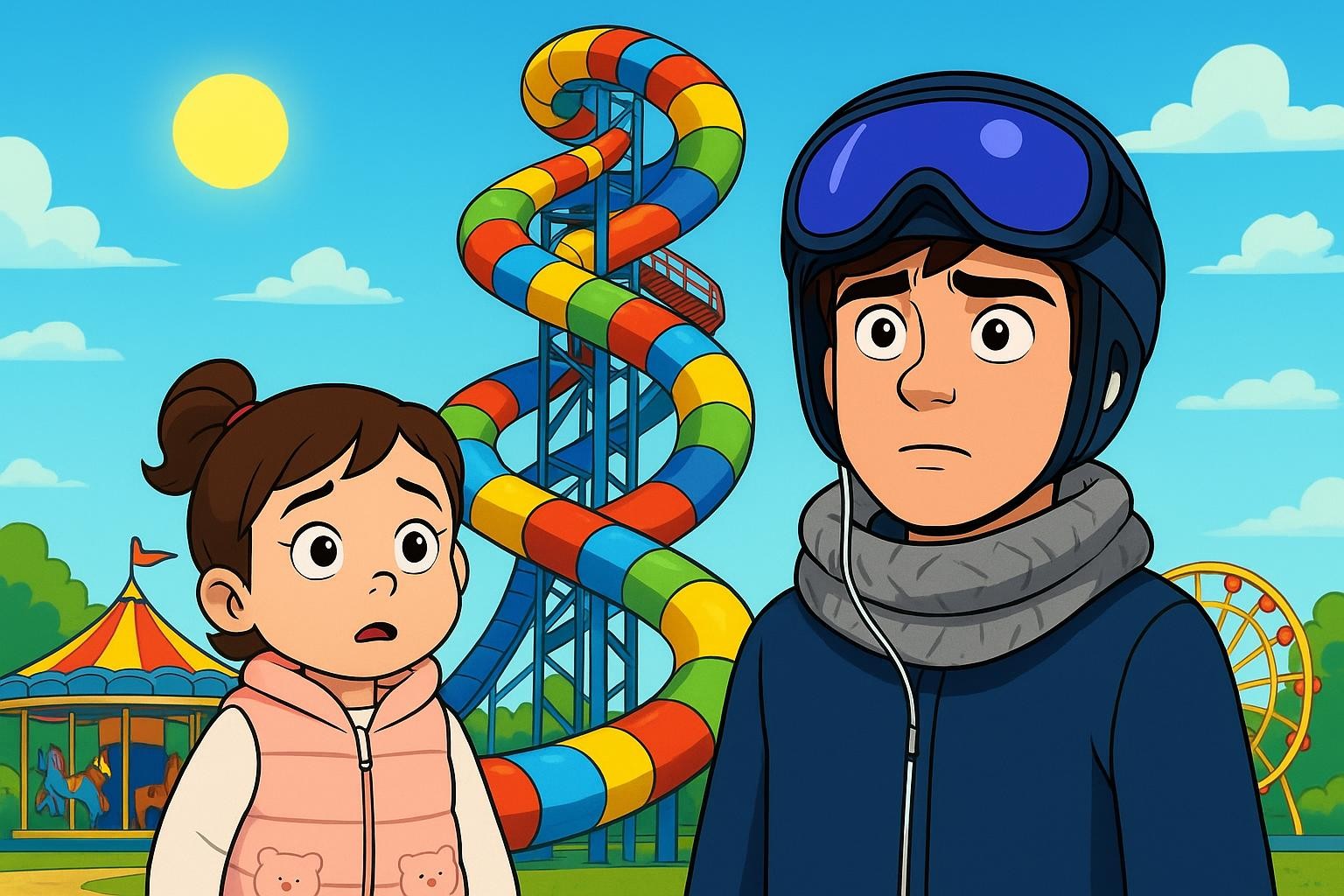 Mimi and the Big Big Slide cover illustration