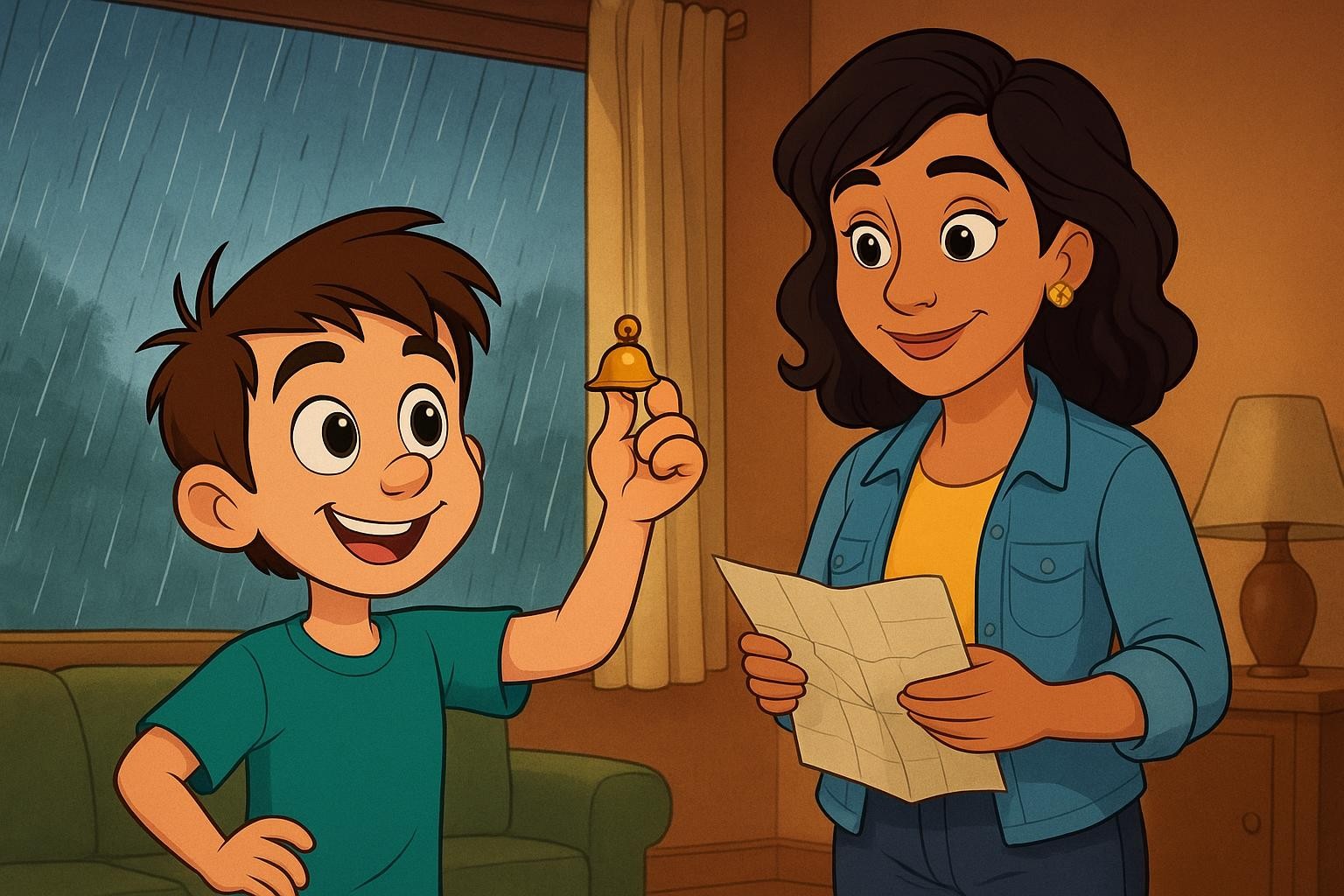 Rain Plans and Jingle Bravery cover illustration