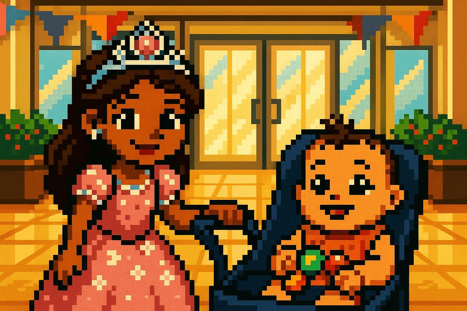 Mall Mornings and Rainbow Adornings cover illustration